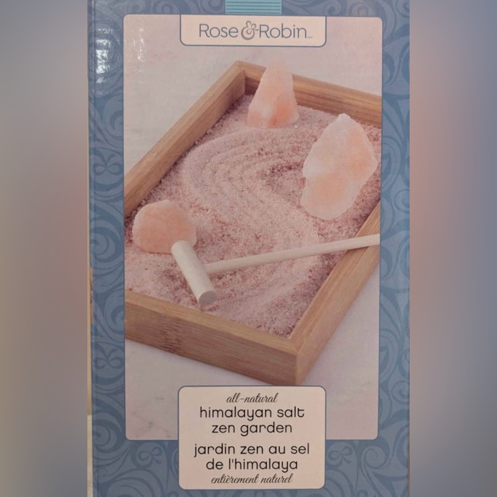 ROSE&ROBIN Himalayan Salt Zen Garden - All Natural